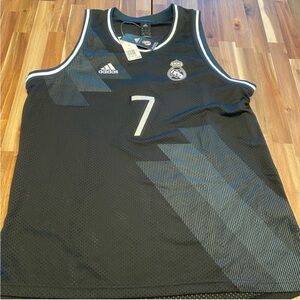 Adidas black Real Madrid basketball jersey
